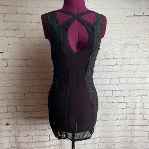 Oh La La Cheri Paris size S/M black mesh lace lingerie